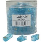Gabble Ez RJ45 Cat6 Soket Konnektör 100 Adet Renkli Gabble EZ-RJ45 R31 - Mavi