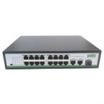 Gabble GAB-P162MGS 10/100M 16 Port Poe Switch + 2X1000M Uplınk + 1xsfp 260W