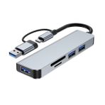 Gabble GAB-TY501 TYPE-C TO 3.0 5 IN 1 USB + HDTV 4K Çevirici