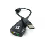 GABBLE GAB-USC91 7.1 KANAL 15CM SİYAH USB SES KARTI (C-43)