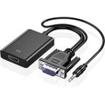 Gabble Gab-Vghd VGA To HDMI Sesli Çevirici - Açık Gri