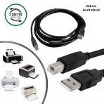 Gabble Usb 2.0 Yüksek Hızlı Yazıcı Kablosu 3 Metre Ferrit Filtreli Pc Printer Bağlantı Kablosu