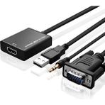 Gabble VGA To HDMI Çevirici Dönüştürücü Adaptör Kablo Ucu Çevirici
