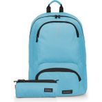 Gabol Okul Sırt Çantası ve Kalem Çantası Seti Turkuaz Orijinal 3 Bölmeli Unisex Çocuk İlkokul ve Ortaokul Çantası ve Tek Bölmeli Fermuarlı Kalemlik - Mavi - 34 x 46 x 13 cm