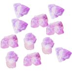 Gadpiparty 1 Paket Doğal Cevher Doğal Yeşim Kolye Kümeler Feng Shui Heykelcik Doğal Mineral Taş Cadı Kayası Maden Taşı Kaba Taşlar Koku Yayıcı Taşlar Doğal Kaba Kristal Fındık Mor Akvaryum