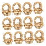 Gadpiparty 12 Adet Kuvars Saat Aksesuarları Saat Parça Değişimi Süpürme Saati Hareket Somunu Duvar Saati Mekanizma Değişimi Golden Metal