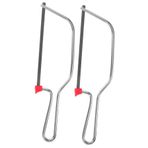 Gadpiparty 2 Adet Mini Tel Testere Ahşap Yapma Aracı Küçük Ağaç Testeresi Metal Için El Testeresi Ağaç Işleme Işleme Bowsaw Küçük El Testeresi Metal Kesme Testeresi Mini Testere Çelik Silver