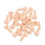 Gadpiparty 20pcs DIY Ve Zanaat Projeleri Için Küçük Ahşap Mandallar Rustik Ve Çok Yönlü Aks Peg Tren Tekerlekleri Ve Mobilya Montajı Bitmemiş Peg Için Boyamaya Hazır