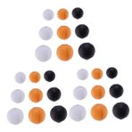 Gadpiparty 3 Set Renkli Dekoratif Kağıt Fenerler Cicili Bicili Çılgın Altın Parti Makrome Hediyelik Eşya Düğün Süsleri Dahili Ve Harici Dekorasyon Kağıt Lamba Asılı Kağıt Fener Black 9 Adet*3