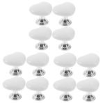 Gadpiparty 3 Set Tuvalet Presi Çeker Banyo Için Pistonlar Evrensel Sap Buton Tuvalet Sifon Sistemi Tuvalet Sifonu Düğmesi Gider Tıkanıklığı Giderici Kalp Kızarma Düğmesi Beyaz 4 Adet*3