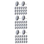 Gadpiparty 3 Takım Dışkı Pedi Zemin Koruyucularına Keçe Mobilya Kaydırıcıları Masa Ayağı Kaydırıcılar Mobilya Rampaları Keçe Sandalye Ayağı Zemin Koruyucuları Metal 24 Adet * 3