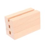 Gadpiparty 3pcs 8 Mm Genişliği Ahşap Base Masa Masa İşareti Takvim Menüsü Ekran Tahtası Masa Üstü Resim Sahibi Restoran Kafe