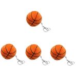 Gadpiparty 4 Adet Basketbol Anahtarlık Anahtar Anahtarlıkları Tüylü Peluş Basketbol Ev Ofis Için Dekoratif