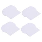 Gadpiparty 4 Adet Kapak kaldırıcı kulpları banyo örtüsü kaldırıcı yükseltici koltuk klozet kaldırıcı kabarık tuvalet kapağı kaldırıcı tuvalet kolu kolu tuvalet kaldırıcı bilgisayar beyaz