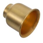 Gadpiparty 4 Adet Pirinç lamba kabı mumluk mum bardak şamdanlar için mum damla koruyucuları sahipleri metal mumluk metal dekoratif mum tutacağı mum aksesuarları Golden
