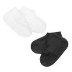 Gadpiparty 4 Çift Silikon Ayakkabı Yağmurluğu Erkekler İçin Ayakkabı Yağmurlukları Yağmurlukları Silikon Kılıfları Su Geçirmez Su Geçirmez