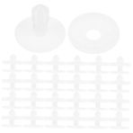 Gadpiparty 40 Takım Plastik Eklem Seti Diy İskelet Bağlantıları Esnek Hareketli Oyuncak Aksesuarları Hayvanlar ve Kuklalar için Uygun