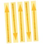 Gadpiparty 5 Adet Kendinden Yapışkanlı Okları Çıkartması Suya Dayanıklı Reflektif Kutusu İşaretleri Çıkarılabilir Duvar ve Zemin Yönlendirme Stickerları Dış Kullanımı