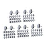 Gadpiparty 5 Takım Dışkı Pedi Keçe Sandalye Ayağı Zemin Koruyucuları Masa Ayağı Kaydırıcılar Zemin Koruyucularına Sandalye Bacak Koruyucuları Sandalye Bacak Kapakları Plastik 24 Adet * 5