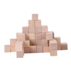 Gadpiparty 50pcs Yaratıcı Projeler Için Ahşap Zanaat Blokları Ve Montessori Için Bebek Duş Elçileri Öğrenme Matematik, Whittling Oymacılığı Için Bitmemiş Ahşap Küpleri Saymak