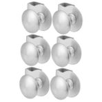 Gadpiparty 6 Adet Cam Klip Kolu Hayir Metal Kolu Cam Çekmece Kolları Dolap Kolları Kabin Kapısı Cam Dolaplar Çeker Kapı Kolu Kabine Çeker Paslanmaz Çelik Dolap Cam Kapı