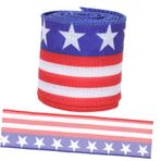 Gadpiparty Amerika Bağımsızlık Günü Kurdelesi 5 Uçlu Yıldızlı - Dekoratif Şerit - Sarma Bandı - Kutu Dekoratif Kurdele - Çiçek Paketleme Kurdelesi