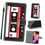 Gadpiparty Cep Telefonu Cüzdan Kılıfı Cep Telefonu Cüzdanı Telefon Kılıfı Çanta Telefon Kılıfı Telefon Cüzdan Kılıfı Cep Telefonu Kılıflarını Çevir Flip Kılıf A20 Parantez Pu