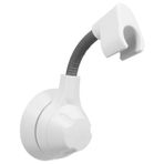 Gadpiparty Duş Aparatı Hortum Ayarlanabilir Duş Başlığı Tutucusu Banyo Duş Kolu Montajı Su Yumuşatıcı Duraklat Kulp Vantuzlu Duş Başlığı Tutacağı Rv Duş Başlığı Tutucu Dış Mekan Beyaz Plastik