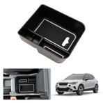 GAFAT Seat Arona/Seat Ibiza 6F KJ1 Facelift 2017-2024 2025 orta konsol saklama kutusu, Seat Arona kol dayama düzenleyici tepsi tepsi torpido gözü, Seat Arona aksesuarı (beyaz)