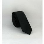 Gaffy USS-01 Siyah Ultra Slim Fit Düz Renk Saten Kravat