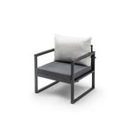 Gaga Mobilya Bahce Mobilyasi, Cafe, Balkon, Kanepe, Berjer (68Cm) Antrasit