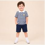 Gagarikids Polo Yaka Erkek Çocuk T-Shirt - Beyaz - 3 - 4 Yaş