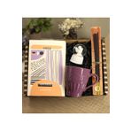 gagga Kişiye Özel Desenli Defter & Mor Kupa Bardak & Melek Kar Küre & Tütsü Tabağı & Tütsü Hediye Seti