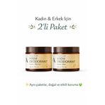Gaia Organic Doğal Krem Deodorant Kadın-Erkek 2'li Set