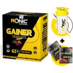 Gainer Ultimate 6000 G Karbonhidrat Tozu + Shaker ve 2 Adet Tek Kullanımlık Whey Protein - Çilek