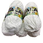 Gala Eco Soft Kadife Örgü İpi 5'li Set 500 gr 01 Beyaz