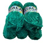 Gala Eco Soft Kadife Örgü İpi 5'li Set 500 gr 13 Yeşil