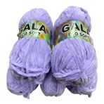 Gala Eco Soft Kadife Örgü İpi 5'li Set 500 gr 18 Lila