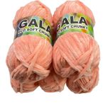 Gala Eco Soft Kadife Örgü İpi 5'li Set 500 gr 39 Somon