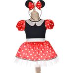 Gala Kostüm Minnie Mouse Kostümü - 2 - 3 Yaş - Kırmızı - Beyaz