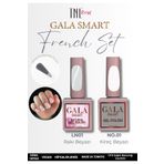gala smart French Set Rakı Beyazı 10 Ml- Kireç Beyazı 10 Ml Kalıcı Oje Seti