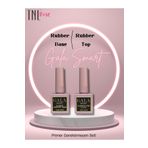 gala smart TNL ROSE GALA SMART Rubber Base 10 ml - Rubber No Wipe Top Coat 10 Ml Set Kalıcı Oje Protez Tırnak
