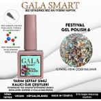 Gala Smart Yarı Şeffaf Zemin Simli Festival Kalıcı Ojeler - 06