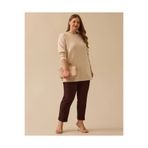 Gala-Xi Kadın Büyük Beden Çiçek İşlemeli Sweatshirt 10002512314003