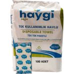 Galaksi Home Tek Kullanımlık Hijyenik Kuaför Spor - Ev Havlusu 100 Adet 40X80 cm