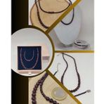 Galaksi Serisi Lal (Granat Garnet) Taşı Kolye & Bileklik Seti
