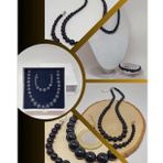 Galaksi Serisi Shungite (Şungit) Taşı Kolye & Bileklik Seti