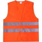 Galanthus Hı-Vıs Yelek Fosforlu Reflektörlü Güvenlik Yeleği Iş Güvenliği - Turuncu - 3XL