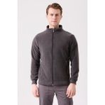 Galanthus Polar Mont Erkek Fermuarlı Sıcak Tutan Rahat ve Dayanıklı - Füme - 3XL