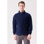 Galanthus Polar Mont Erkek Fermuarlı Sıcak Tutan Rahat ve Dayanıklı - Lacivert - 3XL